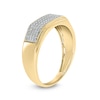 Thumbnail Image 2 of 3/8 CT. T.W. Diamond Rectangular Wedding Band in 14K Gold