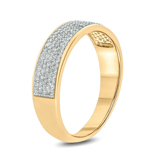 1/2 CT. T.w. Diamond Multi-Row Wedding Band in 10K Gold