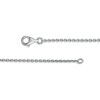 Thumbnail Image 2 of 3/8 CT. T.W. Diamond Paper Clip Link Necklace in Sterling Silver