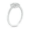 1/8 CT. T.W. Composite Diamond Cushion Frame Promise Ring in Sterling Silver