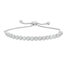 Thumbnail Image 1 of 1/10 CT. T.W. Diamond Vintage-Style Bolo Bracelet in Sterling Silver - 9.5"