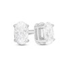 Thumbnail Image 1 of 1/2 CT. T.W. Certified Oval Diamond Solitaire Stud Earrings in 14K White Gold (I/I2)