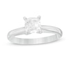 1 CT. T.W. Certified Cushion-Cut Diamond Solitaire Ring in 14K White Gold (I/I2)