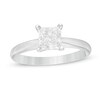 Thumbnail Image 1 of 1 CT. T.W. Certified Radiant-Cut Diamond Solitaire Ring in 14K White Gold (I/I2)