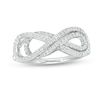 1/5 CT. T.W. Diamond Sideways Layered Infinity Ring in Sterling Silver