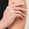 Thumbnail Image 2 of 1/4 CT. T.W. Diamond Tilted Heart with Infinity Ring in Sterling Silver