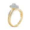 Thumbnail Image 2 of 3/8 CT. T.W. Composite Diamond Teardrop Frame Bridal Set in 10K Gold