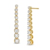 Thumbnail Image 1 of Marilyn Monroe™ Collection 3/4 CT. T.W. Journey Diamond Drop Earrings in 10K Gold