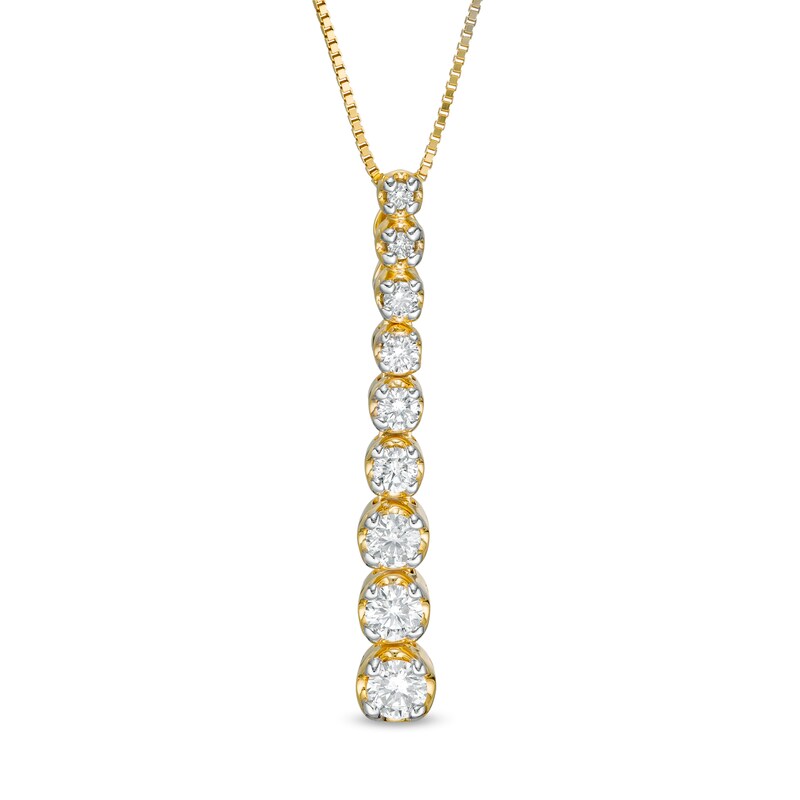 Main Image 1 of Marilyn Monroe™ Collection 3/8 CT. T.W. Journey Diamond Pendant in 10K Gold