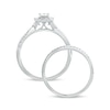 Thumbnail Image 4 of 1/2 CT. T.W. Princess-Cut Diamond Frame Twist Shank Bridal Set in 10K White Gold