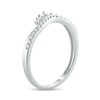 Thumbnail Image 2 of 1/5 CT. T.W. Diamond Crown Contour Wedding Band in 10K White Gold
