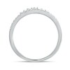 Thumbnail Image 4 of 1/5 CT. T.W. Diamond Crown Contour Wedding Band in 10K White Gold