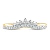 Thumbnail Image 3 of 1/5 CT. T.W. Diamond Crown Contour Wedding Band in 10K Gold