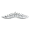 Thumbnail Image 3 of 1/5 CT. T.W. Diamond Crown Contour Vintage-Style Anniversary Band in 10K White Gold