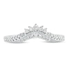 Thumbnail Image 2 of 1/5 CT. T.W. Diamond Tiara Contour Vintage-Style Wedding Band in 10K White Gold