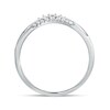 Thumbnail Image 3 of 1/5 CT. T.W. Diamond Tiara Contour Vintage-Style Wedding Band in 10K White Gold