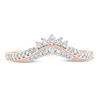 Thumbnail Image 3 of 1/5 CT. T.W. Diamond Tiara Contour Vintage-Style Wedding Band in 10K Rose Gold