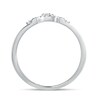 Thumbnail Image 4 of 1/6 CT. T.W. Baguette and Round Diamond Contour Wedding Band in 10K White Gold