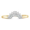 Thumbnail Image 3 of 1/6 CT. T.W. Baguette and Round Diamond Contour Wedding Band in 10K Gold