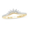 Thumbnail Image 1 of 1/6 CT. T.W. Diamond Tiara Contour Wedding Band in 10K Gold