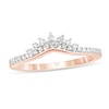 Thumbnail Image 1 of 1/6 CT. T.W. Diamond Tiara Contour Wedding Band in 10K Rose Gold