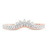 Thumbnail Image 3 of 1/6 CT. T.W. Diamond Tiara Contour Wedding Band in 10K Rose Gold