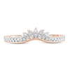 Thumbnail Image 2 of 1/6 CT. T.W. Diamond Tiara Contour Wedding Band in 10K Rose Gold