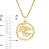 Thumbnail Image 3 of Exclusive Etched Guardian "ANGEL OF HOPE" and Hearts Open Circle with Angel Pendant in 10K Gold
