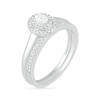 Thumbnail Image 2 of 3/8 CT. T.W. Oval Diamond Double Frame Bridal Set in 10K White Gold