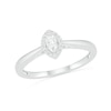 Thumbnail Image 4 of 1/4 CT. T.W. Marquise Diamond Frame Bridal Set in 10K White Gold