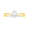 Thumbnail Image 2 of 1/4 CT. T.W. Marquise Diamond Frame Bridal Set in 10K Gold