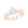 1/4 CT. T.W. Marquise Diamond Frame Bridal Set in 10K Rose Gold