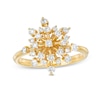Marilyn Monroe™ Collection 1/2 CT. T.W. Diamond Starburst Ring in 10K Gold