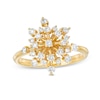 Thumbnail Image 1 of Marilyn Monroe™ Collection 1/2 CT. T.W. Diamond Starburst Ring in 10K Gold