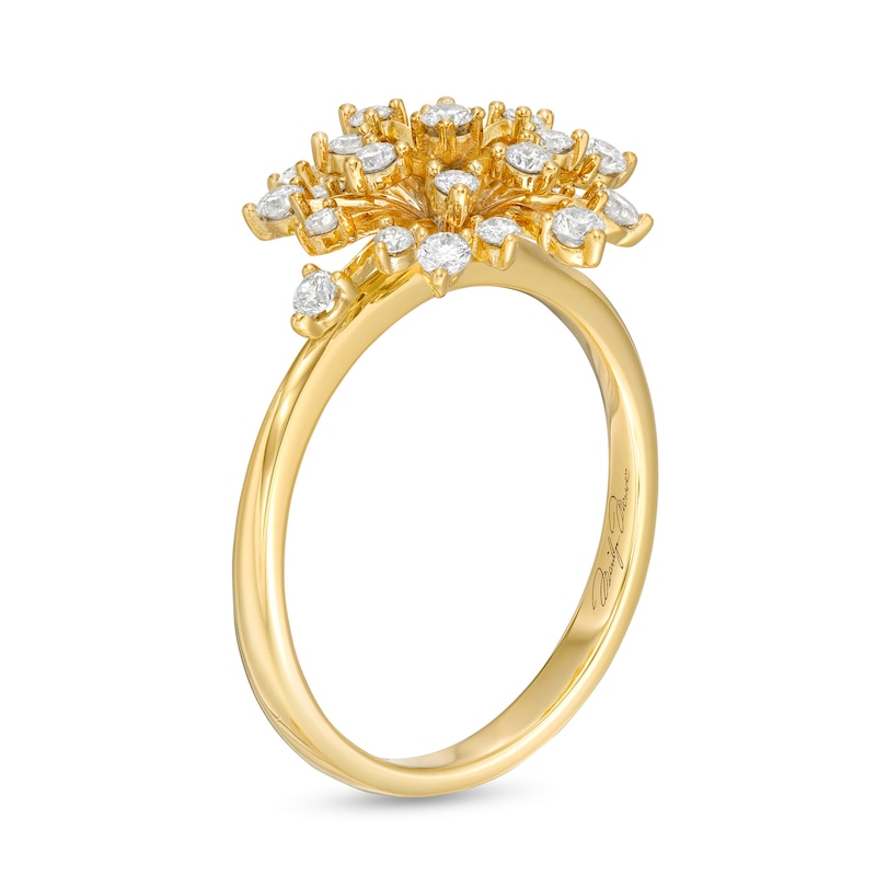 Main Image 2 of Marilyn Monroe™ Collection 1/2 CT. T.W. Diamond Starburst Ring in 10K Gold