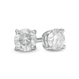 1/3 CT. T.W. Diamond Solitaire Stud Earrings in 10K White Gold (I/I3)