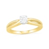 3/8 CT. T.W. Diamond Solitaire Split Shank Engagement Ring in 10K Gold (J/I3)
