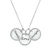 Thumbnail Image 1 of Diamond Accent Motivational Theme Charms Pendant in Sterling Silver