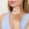Thumbnail Image 2 of 2-1/4 CT. T.W. Composite Diamond Cushion Frame Multi-Row Vintage-Style Three Piece Bridal Set in 10K Gold