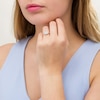 Thumbnail Image 2 of 3/4 CT. T.W. Baguette and Round Diamond Cushion Frame Ring in 10K Gold
