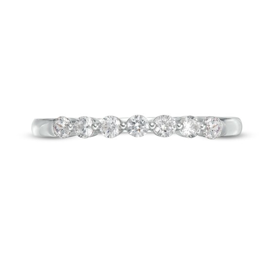 1/4 CT. T.w. Diamond Seven Stone Anniversary Band in 10K White Gold