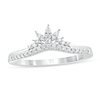 Thumbnail Image 1 of 1/6 CT. T.W. Diamond Tiara Contour Wedding Band in 10K White Gold