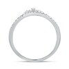 Thumbnail Image 4 of 1/6 CT. T.W. Diamond Tiara Contour Wedding Band in 10K White Gold