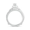 Thumbnail Image 3 of 1 CT. T.W. Pear-Shaped Diamond Frame Twist Shank Vintage-Style Bridal Set in 14K White Gold
