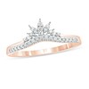 Thumbnail Image 1 of 1/6 CT. T.W. Diamond Tiara Contour Wedding Band in 10K Rose Gold
