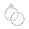 Thumbnail Image 4 of 1 CT. T.W. Princess-Cut Diamond Frame Twist Shank Vintage-Style Bridal Set in 14K White Gold