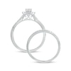 Thumbnail Image 4 of 1/2 CT. T.W. Diamond Frame Twist Shank Bridal Set in 10K White Gold