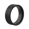 Thumbnail Image 4 of 8.0mm Brushed Inlay Comfort-Fit Engravable Wedding Band in Tungsten with Black IP (1 Line)