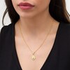 Thumbnail Image 2 of Made in Italy Virgin Mary Oval Pendant in Sterling Silver with 18K Gold Plate