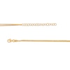 Thumbnail Image 3 of Made in Italy Paper Clip Link Double Strand Necklace in Sterling Silver with 18K Gold Plate